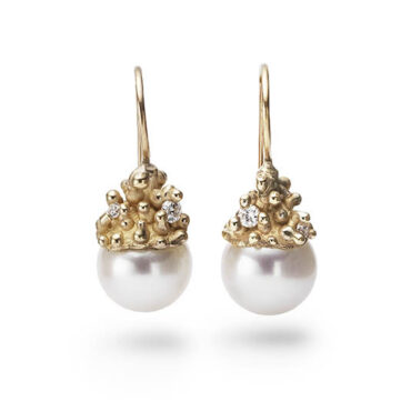Ruth Tomlinson: Pearl Encrusted Drop Earrings, tomfoolery