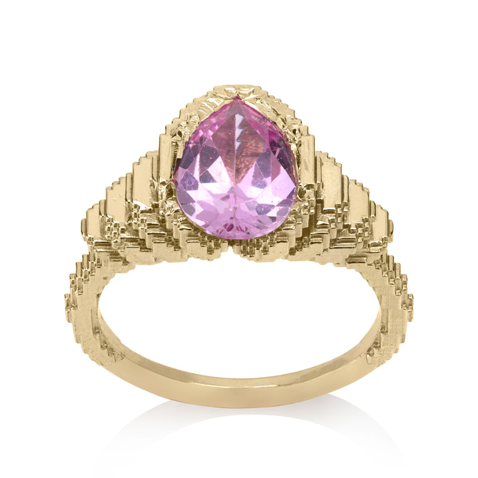 Harriet Morris: Ring me relic ring #2 in 9ct Gold, tomfoolery