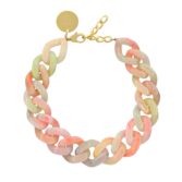 Vanessa Baroni: BIG Flat Chain Necklace Neon Rainbow, tomfoolery