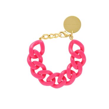 Vanessa Baroni: Flat Chain Bracelet Pink, tomfoolery