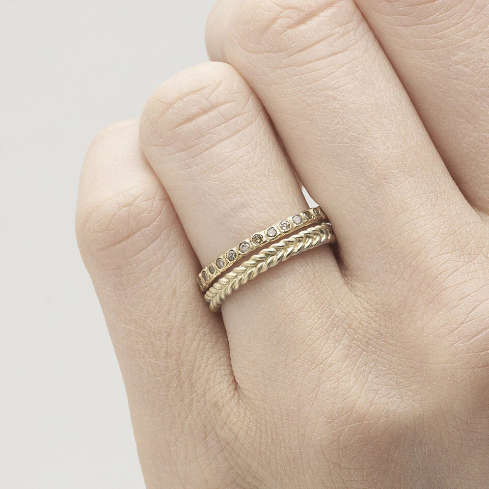 Ruth Tomlinson: Beaded Eternity Band - Champagne, tomfoolery