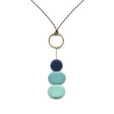 I. Ronni Kappos: Blue Stacked Rocks Necklace, tomfoolery london