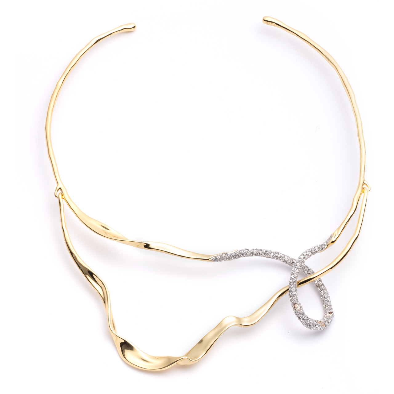 Solanales Crystal Looped Collar Necklace - Tomfoolery London