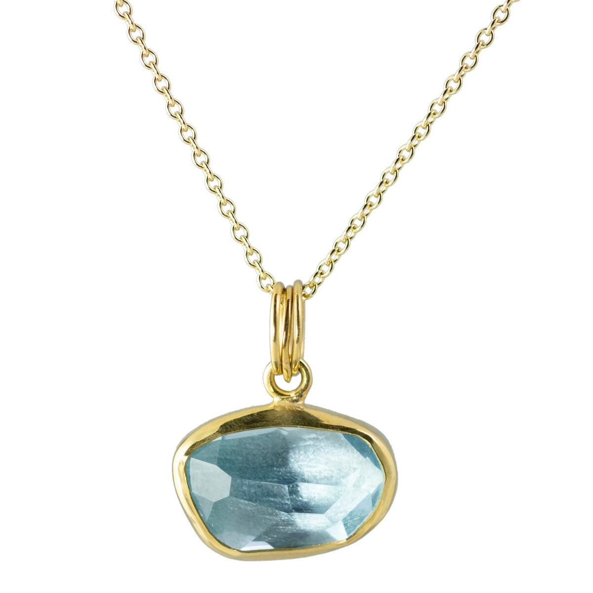 NILAK White Gold Aquamarine & Diamond Necklace – Daniella Draper UK