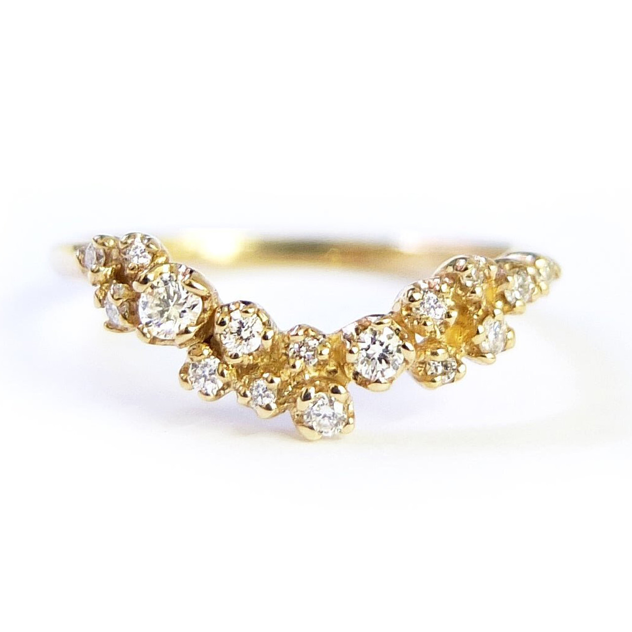 Curved Grand Cluster Ring - Tomfoolery London