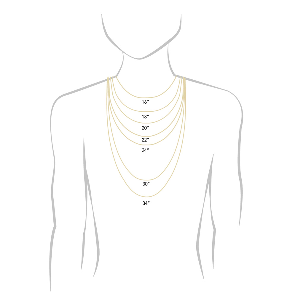 Necklace Length Guide | Necklace size charts, Necklace length guide, Necklace  guide